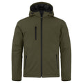 Fog Green - Front - Clique Mens Padded Soft Shell Jacket