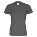 Charcoal - Front - Cottover Womens-Ladies T-Shirt