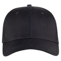 Black - Front - Clique Unisex Adult Flexfit Cap