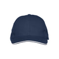 Navy - Front - Clique Unisex Adult Davis Cap