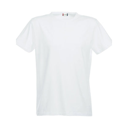 White - Front - Clique Mens Stretch T-Shirt