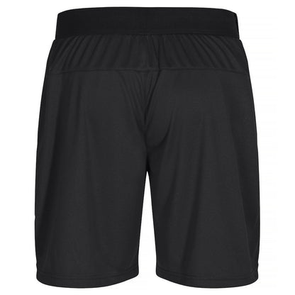 Black - Back - Clique Unisex Adult Plain Active Shorts