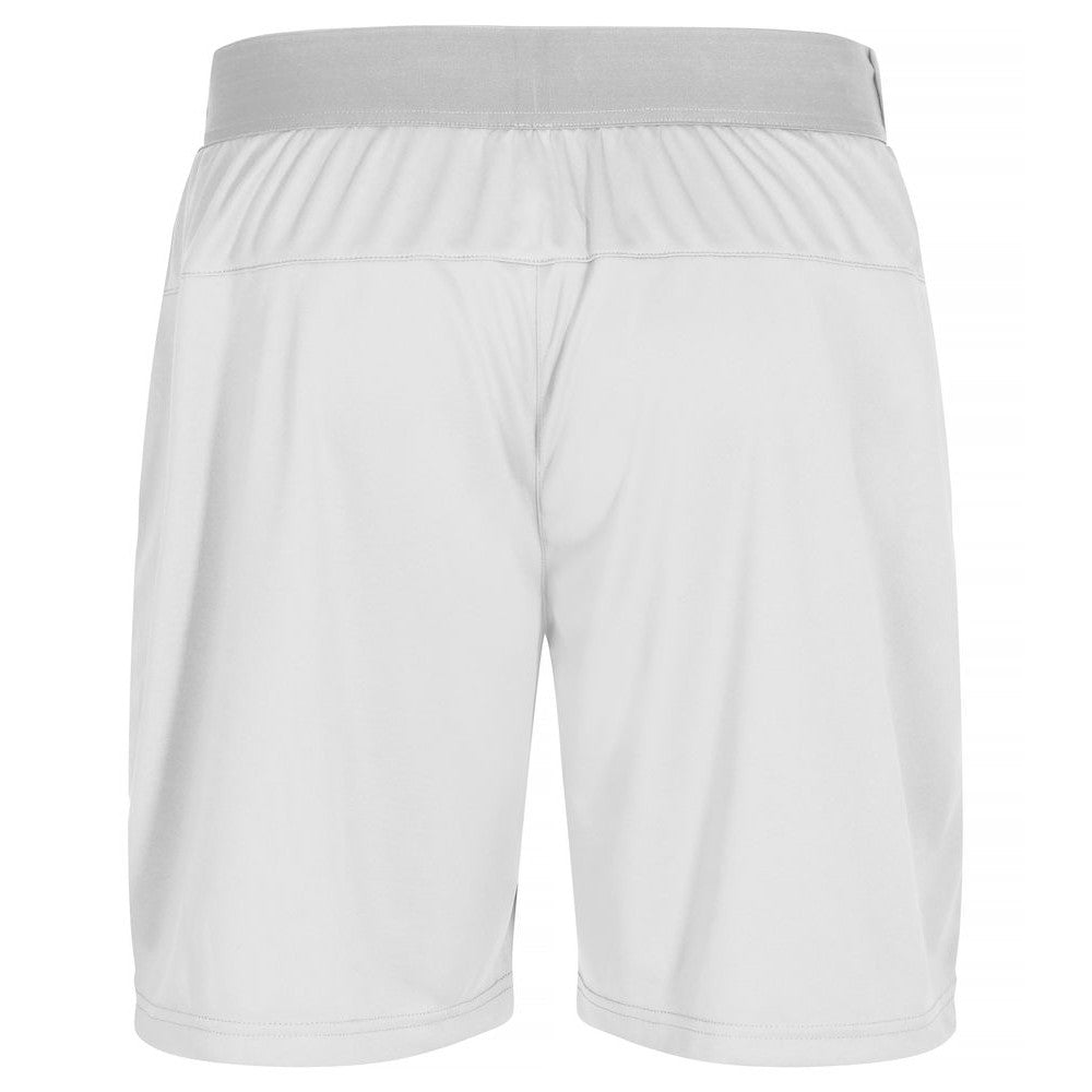 White - Back - Clique Unisex Adult Plain Active Shorts