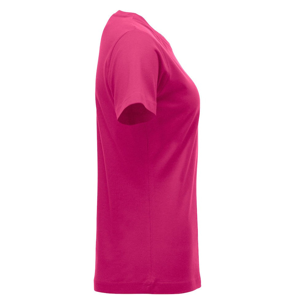 Bright Cerise - Side - Clique Womens-Ladies New Classic T-Shirt