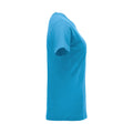 Turquoise - Side - Clique Womens-Ladies New Classic T-Shirt