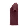 Burgundy - Side - Clique Womens-Ladies New Classic T-Shirt