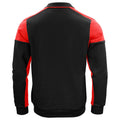 Black-Red - Back - Printer Unisex Adult Prime Two Tone Polo Sweatshirt