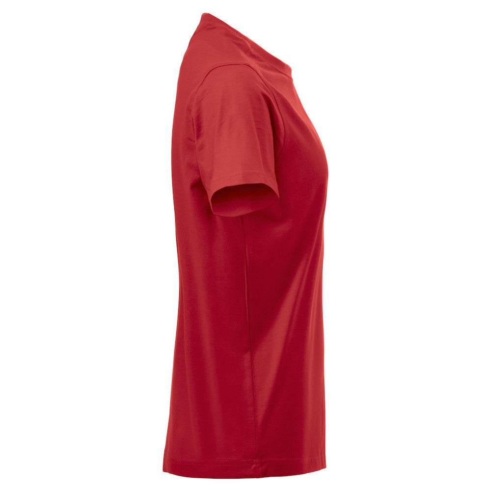Red - Side - Clique Womens-Ladies Premium T-Shirt