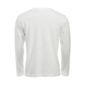 Stone White - Back - Clique Mens Orlando Long-Sleeved T-Shirt