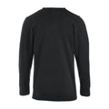 Black - Back - Clique Mens Aston Knitted V Neck Sweatshirt