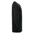 Black - Side - Clique Mens Aston Knitted V Neck Sweatshirt
