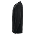Black - Lifestyle - Clique Mens Aston Knitted V Neck Sweatshirt