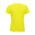 Visibility Yellow - Back - Clique Womens-Ladies New Classic T-Shirt