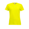 Visibility Yellow - Front - Clique Womens-Ladies New Classic T-Shirt