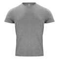 Grey Melange - Front - Clique Mens Classic OC T-Shirt