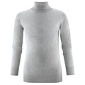 Grey Melange - Front - Harvest Womens-Ladies Ashland Turtle Neck Pullover