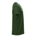 Bottle Green - Side - Clique Mens New Classic Melange T-Shirt
