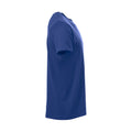 Blue - Side - Clique Mens New Classic Melange T-Shirt
