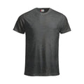 Anthracite - Front - Clique Mens New Classic Melange T-Shirt