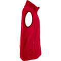 Red - Side - Clique Unisex Adult Basic Polar Fleece Vest Top