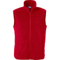 Red - Front - Clique Unisex Adult Basic Polar Fleece Vest Top