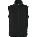 Black - Front - Clique Unisex Adult Basic Polar Fleece Vest Top