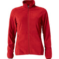 Red - Front - Clique Womens-Ladies Basic Microfleece Jacket
