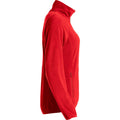 Red - Side - Clique Womens-Ladies Basic Microfleece Jacket