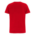 Red - Back - Cottover Mens Round Neck Slim T-Shirt