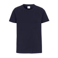 Navy - Front - Cottover Mens Round Neck Slim T-Shirt