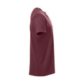 Burgundy - Side - Clique Mens New Classic T-Shirt