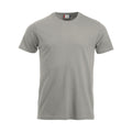 Silver - Front - Clique Mens New Classic T-Shirt