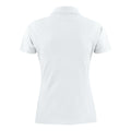 White - Back - Printer Womens-Ladies Surf Polo Shirt