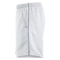 White-Navy - Side - Clique Unisex Adult Hollis Shorts