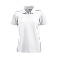 White - Front - Clique Womens-Ladies New Alpena Polo Shirt