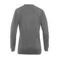 Grey Melange - Back - Clique Womens-Ladies Aston Knitted V Neck Sweatshirt