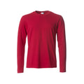 Red - Front - Clique Mens Basic Long-Sleeved T-Shirt