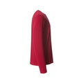 Red - Side - Clique Mens Basic Long-Sleeved T-Shirt