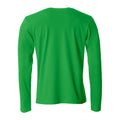 Apple Green - Back - Clique Mens Basic Long-Sleeved T-Shirt