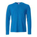 Royal Blue - Front - Clique Mens Basic Long-Sleeved T-Shirt
