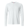 White - Front - Clique Mens Basic Long-Sleeved T-Shirt