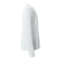 White - Side - Clique Mens Basic Long-Sleeved T-Shirt
