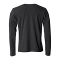 Black - Back - Clique Mens Basic Long-Sleeved T-Shirt