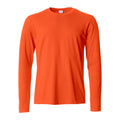 Blood Orange - Front - Clique Mens Basic Long-Sleeved T-Shirt