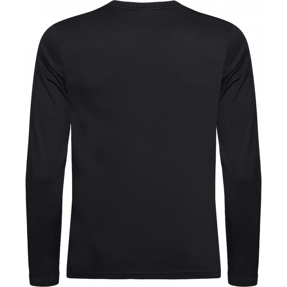 Black - Back - Clique Mens Basic Active Long-Sleeved T-Shirt