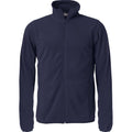 Dark Navy - Front - Clique Mens Basic Microfleece Fleece Jacket