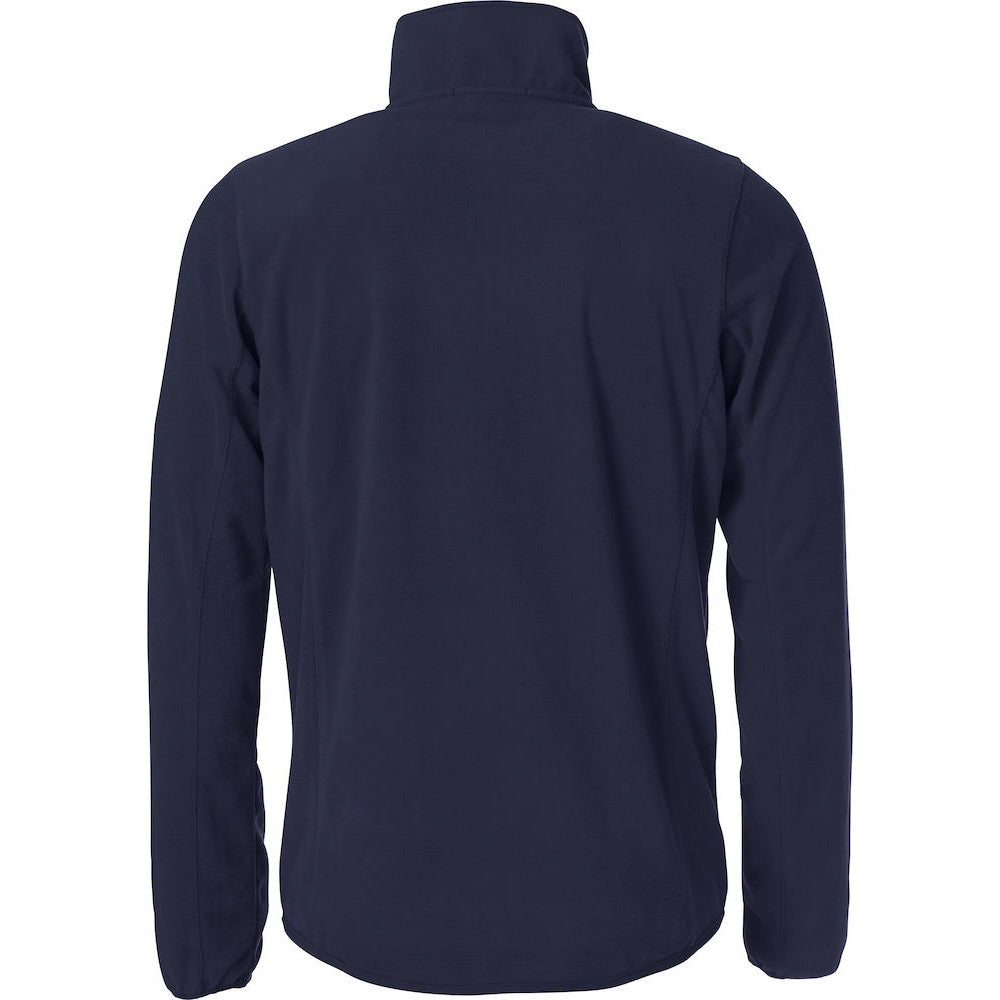 Dark Navy - Back - Clique Mens Basic Microfleece Fleece Jacket
