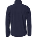 Dark Navy - Back - Clique Mens Basic Microfleece Fleece Jacket