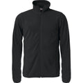 Black - Front - Clique Mens Basic Microfleece Fleece Jacket