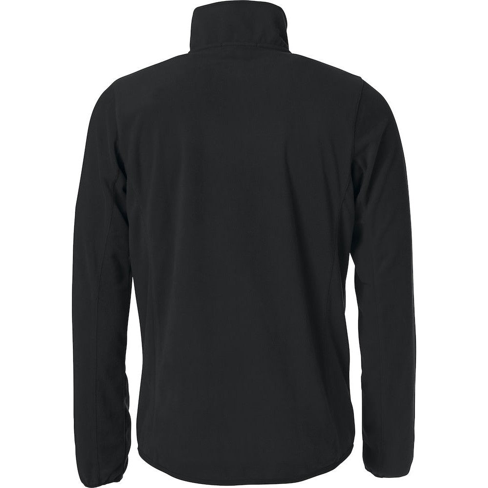 Black - Back - Clique Mens Basic Microfleece Fleece Jacket